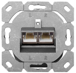 STP cat.6 2-порта RJ45, 8P8C