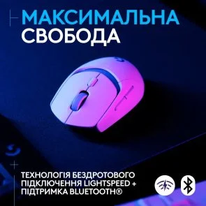 Фото: Миша Logitech G309 Lightspeed Wireless White (910-007207) № 8 | KTC