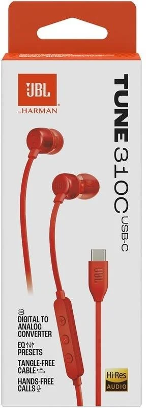 Фото: Навушники JBL Tune 310C USB Red (JBLT310CRED) № 5 | KTC