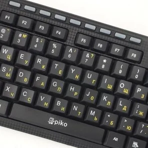 Фото: Клавіатура PIKO KB-108 USB Black (1283126467103) № 3 | KTC