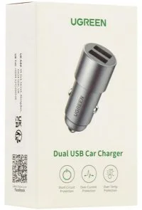 Фото: Автомобільний зарядний пристрій UGREEN CD130 24W Grey (50592) № 4 | KTC