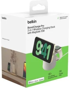 Фото: Бездротова зарядна станція Belkin 2in1 MagSafe Charge Station White (WIZ020VFH37) № 11 | KTC