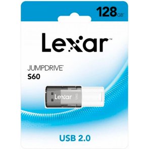 Флешка USB Lexar JumpDrive S60 128GB Black/White (LJDS060128G-BNBNG)