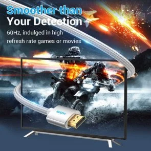 Фото: Кабель Vention v2.0 4K HDMI / HDMI 15m Silver (AABIN) № 3 | KTC