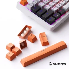 Фото: Набір кейкапів GamePro KC08 ABS ENG/UA Orange № 2 | KTC