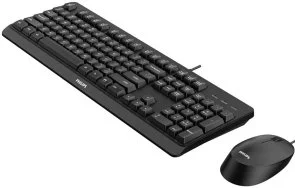 Фото: Комплект клавіатура+миша Philips SPT6207BL/00 Black № 3 | KTC