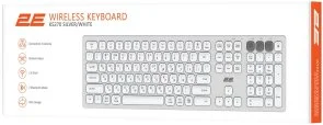 Фото: Клавіатура 2E KS270 ENG/UKR Silver/White (2E-KS270WBWH_UA) № 2 | KTC