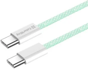 Фото: Кабель ColorWay 3A 60W Type-C / Type-C 1m Green (CW-CBPDCC061-G) № 3 | KTC