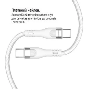 Фото: Кабель ColorWay 5A 240W Type-C/Type-C 1m White (CW-CBPDCC065-WT) № 6 | KTC