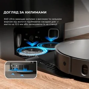 Фото: Робот-пилосос Dreame Bot X40 Ultra Black (RLX63CE-Bl) № 18 | KTC