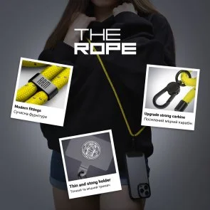 Фото: Ремінець для смартфону ArmorStandart Rope Black Sunflower with Clear holder (ARM67201) № 4 | KTC