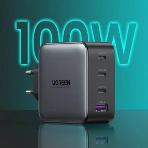 Фото: Зарядний пристрій UGREEN Wall Charger CD226 GaN 100W Black (40747) № 2 | KTC