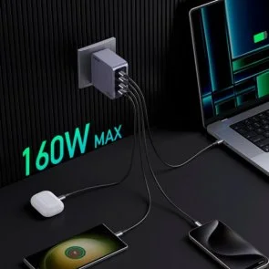 Фото: Зарядний пристрій UGREEN Nexode Pro X763 GaN 160W Gray (25877) № 5 | KTC