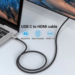 Кабель Vention 4K Type-C / HDMI 1.5m Black (CRBBG)