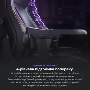 Фото: Крісло Anda Seat Kaiser 4 Size XL Premium PVC Black (AD12YDDC-XLL-20-B-PV/C) № 20 | KTC
