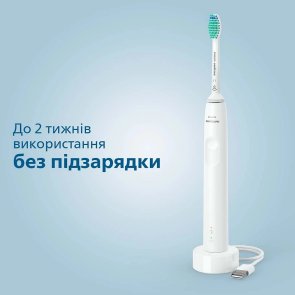 Електрична зубна щітка Philips Sonicare 3100 series White with case (HX3673/13)