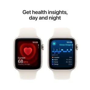 Фото: Смарт годинник Apple Watch Series SE 2 2024 GPS 44mm Starlight Aluminium Case with Starlight Sport - S/M (MXEU3) № 4 | KTC