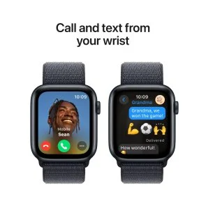 Фото: Смарт годинник Apple Watch Series SE 2 2024 GPS 44mm Midnight Aluminium Case with Ink Sport Loop (MXEP3) № 5 | KTC