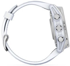 Смарт годинник Garmin fenix 8 - 43 mm AMOLED Silver with Whitestone Silicone Band (010-02903-00)