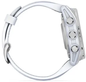 Фото: Смарт годинник Garmin fenix 8 - 43 mm AMOLED Silver with Whitestone Silicone Band (010-02903-00) № 5 | KTC