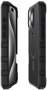 for iPhone 16 Pro Max - FORCE R CARBON W with MagSafe Black