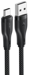 Кабель Acefast C8-04 3A AM / Type-C 1.2m Black (6974316282693)