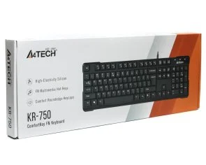 Фото: Клавіатура A4tech KR-750 Black (KR-750_USB-Black) № 3 | KTC