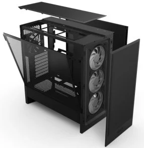 Фото: Корпус NZXT H5 Flow RGB Black with window (CC-H52FB-R1) № 6 | KTC