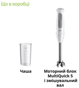 Блендер Braun MultiQuick 5 (MQ 50001 M WH)