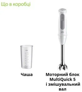 Фото: Блендер Braun MultiQuick 5 MQ 50001 M WH № 5 | KTC