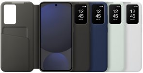 for Galaxy S24 FE - Smart View Wallet Case Black