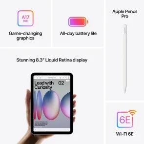 Фото: Планшет Apple iPad Mini 2024 Wi-Fi 128GB Blue (MXN73) № 6 | KTC