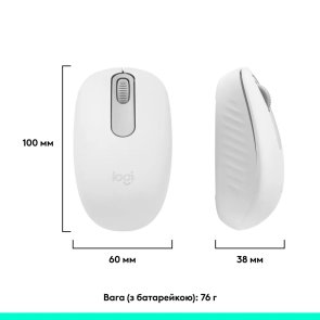 Миша Logitech M196 Wireless Off White (910-007460)