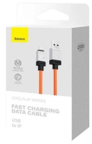 Кабель Baseus CoolPlay Series 2.4A AM / Lightning 2m Orange (CAKW000507)