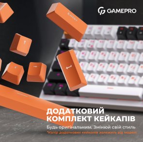 Клавіатура GamePro MK160W RGB USB White