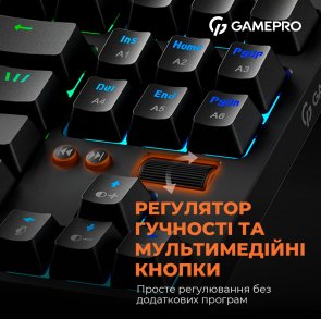 Клавіатура GamePro MK180B USB Black