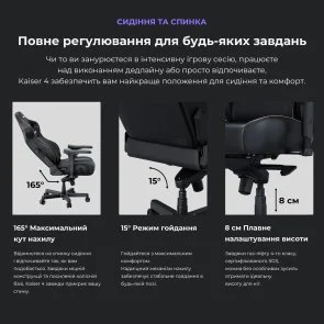 Фото: Крісло Anda Seat Kaiser 4 Size L Purple (AD12YDDC-L-20-V-PV/C) № 16 | KTC