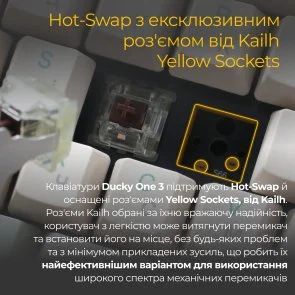 Фото: Клавіатура Ducky One 3 Cherry MX Silent Red ENG/UKR Matcha Cream (DKON2108-SUAPXМAEGGC1) № 5 | KTC