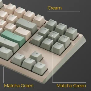 Фото: Клавіатура Ducky One 3 TKL Cherry MX Red ENG/UKR Matcha Cream (DKON2187-RUAPXМAEGGC1) № 13 | KTC