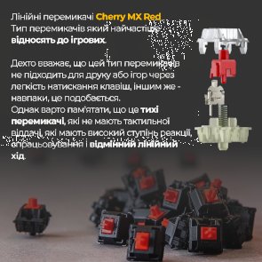 One 3 SF Cherry MX Red RGB ENG/UKR White