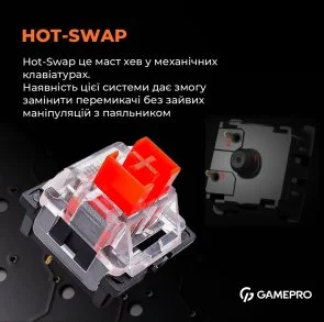 Фото: Клавіатура GamePro MK130R RGB Black № 9 | KTC