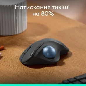 Фото: Миша Logitech Ergo M575S Trackball Wireless Graphite/Blue (910-007029) № 12 | KTC