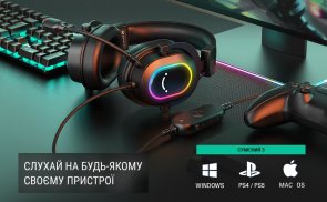 Гарнітура Fifine H6 RGB Black