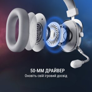 Гарнітура Fifine H6W RGB White