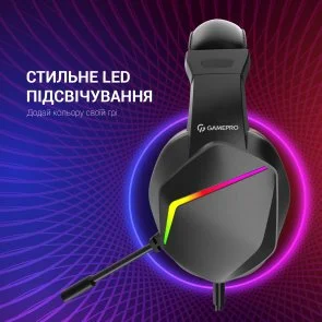 Фото: Гарнітура GamePro HS311 RGB Black № 9 | KTC