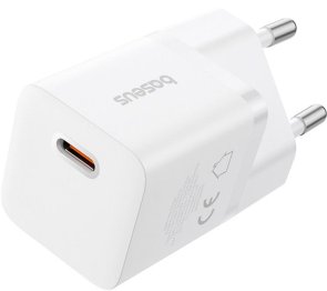 Зарядний пристрій Baseus GaN5 Fast Charger mini 1C 25W Moon White (P10110909213-00)