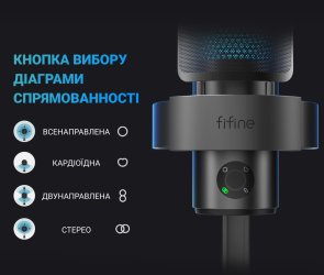 Мікрофон Fifine A9 RGB Black