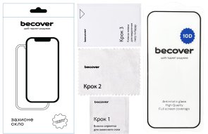 Захисне скло BeCover 10D для Google Pixel 9 - Black