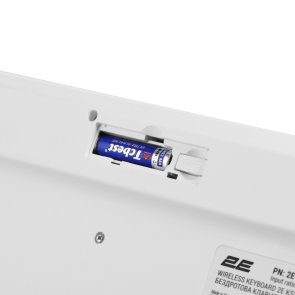 Клавіатура 2E KS260 ENG/UKR Wireless White (2E-KS260WWH_UA)