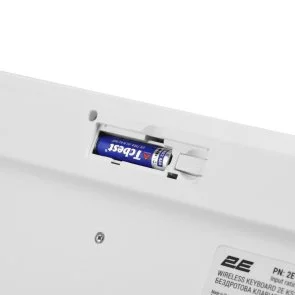 Фото: Клавіатура 2E KS260 ENG/UKR Wireless White (2E-KS260WWH_UA) № 8 | KTC